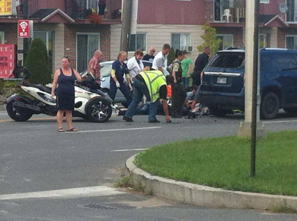 Deux blessés graves dans un accident à Louiseville