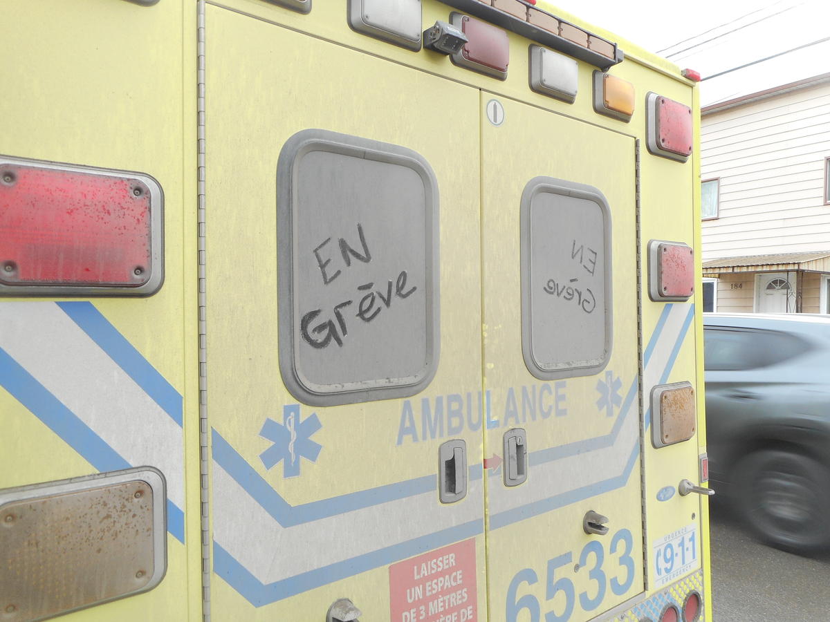 Les ambulanciers de Louiseville en grève à compter de jeudi