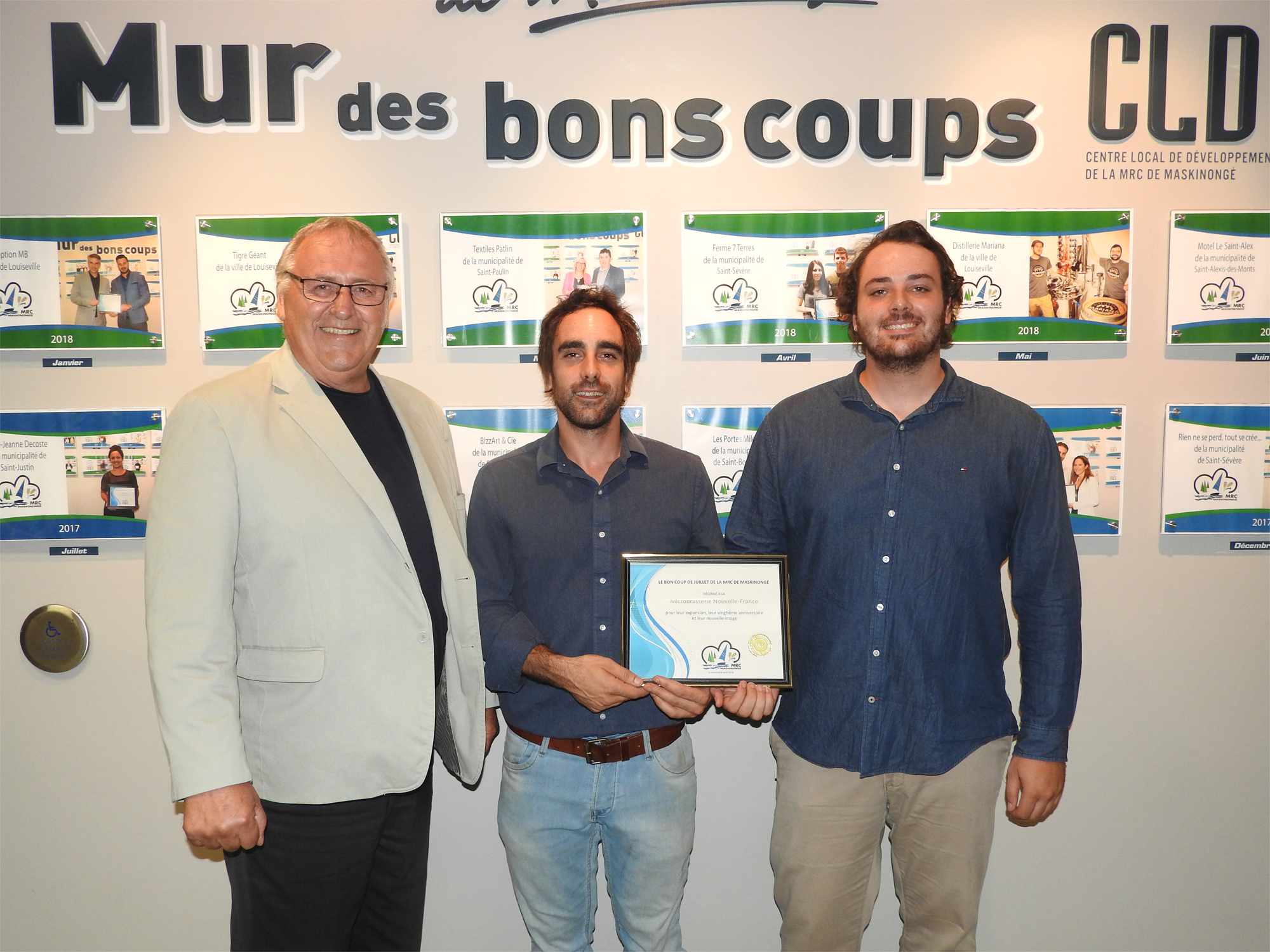 La MRC honore la Microbrasserie Nouvelle-France