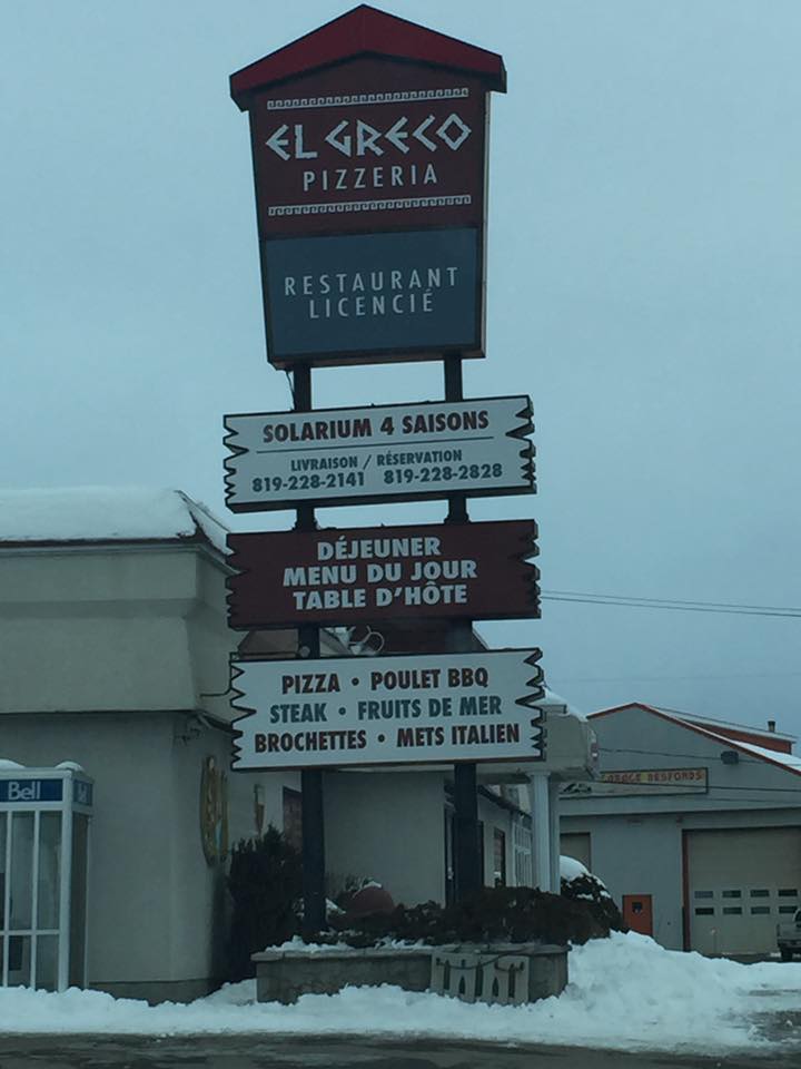 Le restaurant El Greco Pizzeria maintenant rouvert