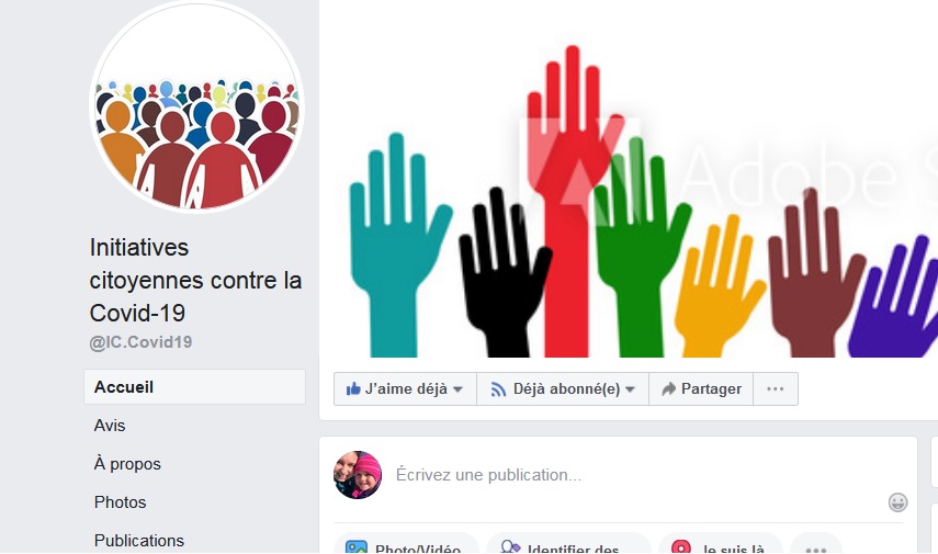 COVID-19: une page Facebook regroupe les initiatives citoyennes de la région