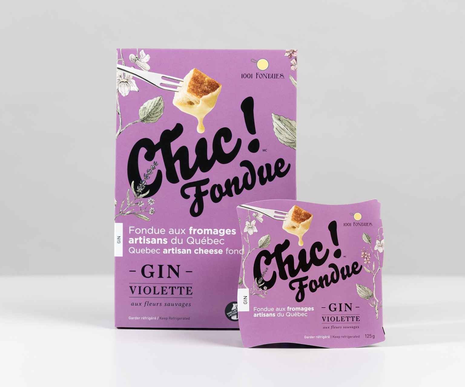 Une fondue au fromage à la saveur du gin Violette L’Écho de Maskinongé